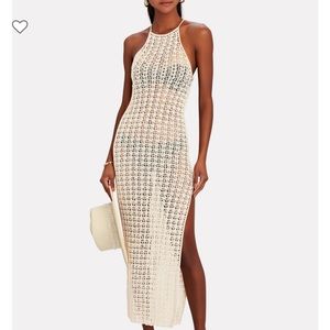 NEW CULT GAIA Demi knit dress (XS - cream) - luxury dress/swim cover up